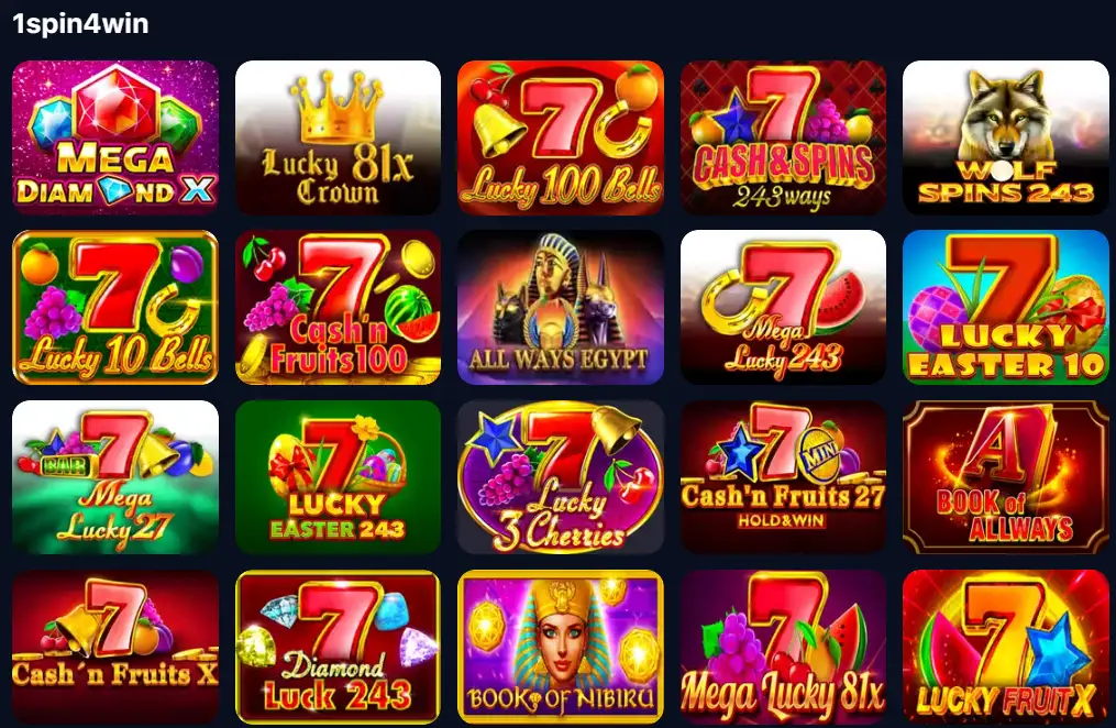1win casino spin games